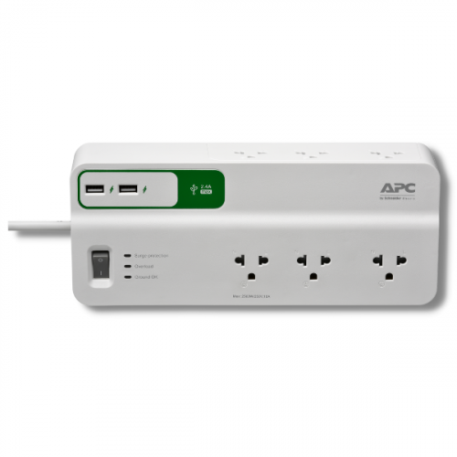 APC Extension Cord with Usb Charger 3m