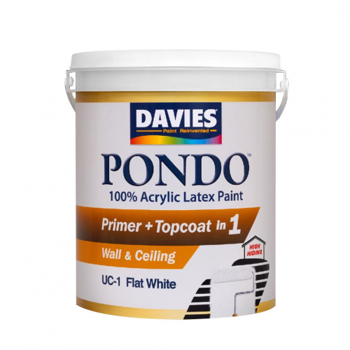 Davies Pondo Uc-1 4Liters White Flat Latex