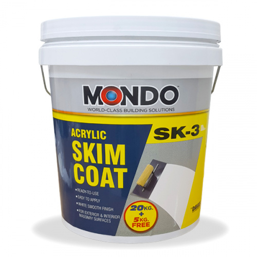 Mondo Skimcoat Acrylic Ready To Use Sk-3 25kg