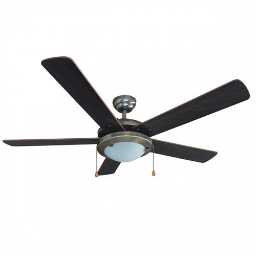 Kaze 52in Antique Brass Ceiling Fan with Light