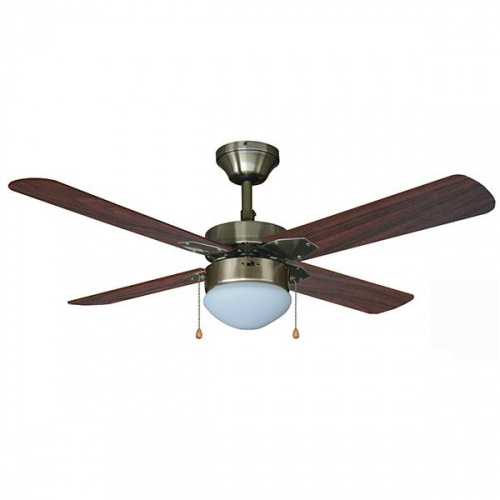 Kaze 42in Antique Brass Ceiling Fan with Light
