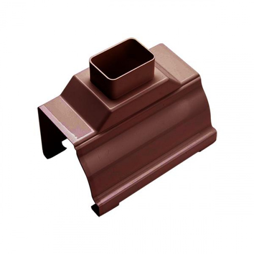 P.Tech K-Style Upvc Gutter Outlet Brown 203mm
