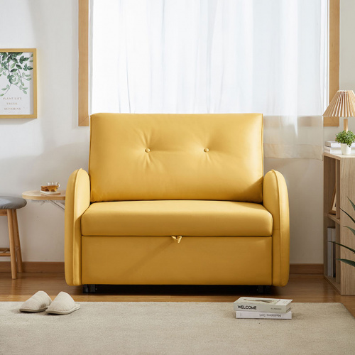 Heim Silviy Scandinavian  Yellow Sofa bed