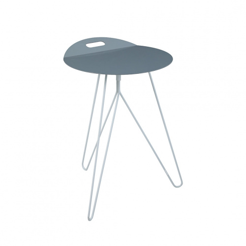 Heim Moon Side Table Gray/White