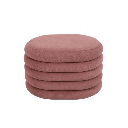 Heim Lisa Pink Ottoman with Storage