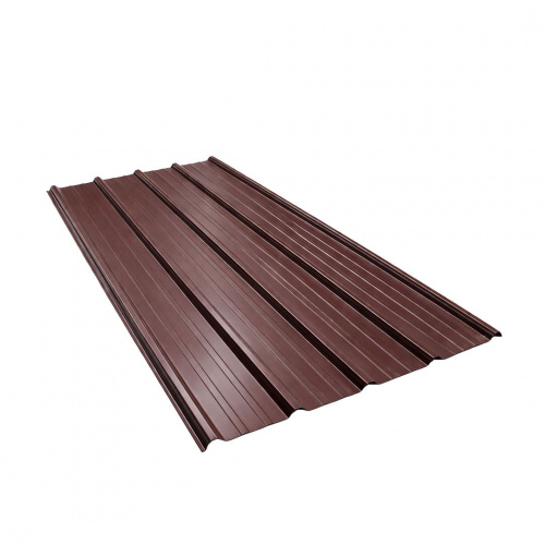 P.Tech Rib Type Colored Steel Roof Brown 0.4x1040x2440x25mm
