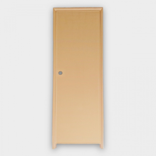 Mighty Interior PVC Door Light Brown with Jamb without Louver