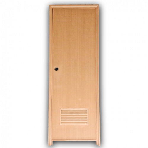 Mighty Interior PVC Door Walnut with Jamb and Louver