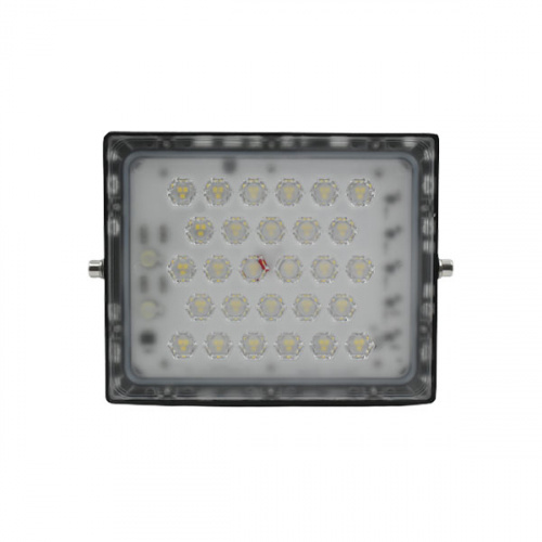 Alphalux 50w Dl 6500k Led Photo Sensor Floodlight Black 