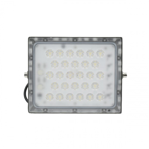 Alphalux 50w Dl 6500k Led Photo Sensor Floodlight Grey 