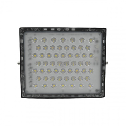 Alphalux 100w Dl 6500k Led Photo Sensor Floodlight Black 