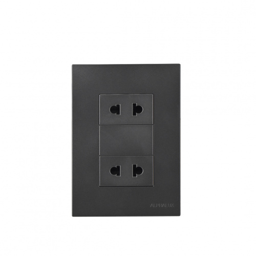 Alphalux Breit Series 2gang Universal Outlet 16A