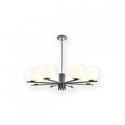Alphalux Classic Pendant Lamp Sand Ash + Chrome G9x8