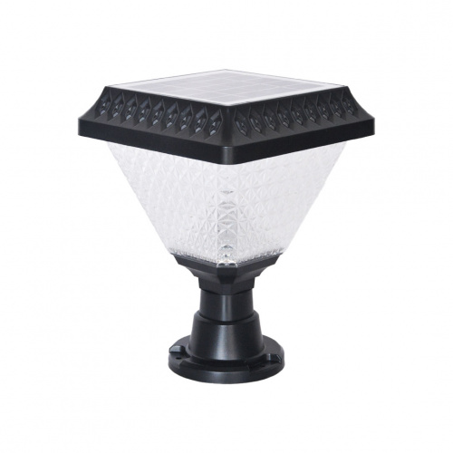 Primeo Modern Led Solar Post Lamp with Remote