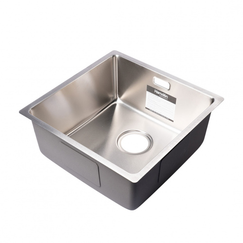 Hamden Lavello Single Bowl Kitchen Sink with Strainer and Siphon 440x440x200x1.0mm