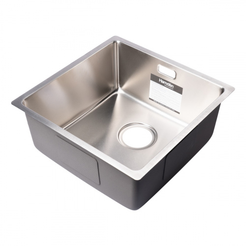 Hamden Lavello Single Bowl Kitchen Sink with Strainer and Siphon 540x440x200x1.0mm