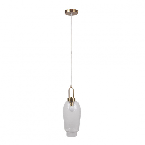 Alphalux Modern Pendant Lamp 1xe27 Clear+Brass