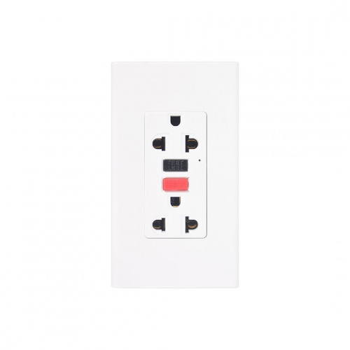Alphalux Wide 2 Gang 20a Duplex Universal Outlet