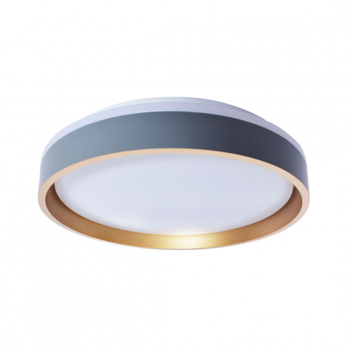 Alphalux Anillo Led Ceiling Lamp Cct 28wx2 Grey+Gold Round