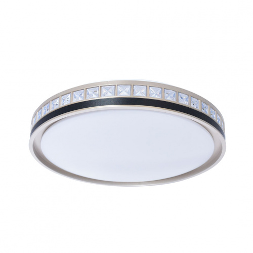 Alphalux Columna Led Ceiling Lamp Cct 28wx2 Black+Gold Round