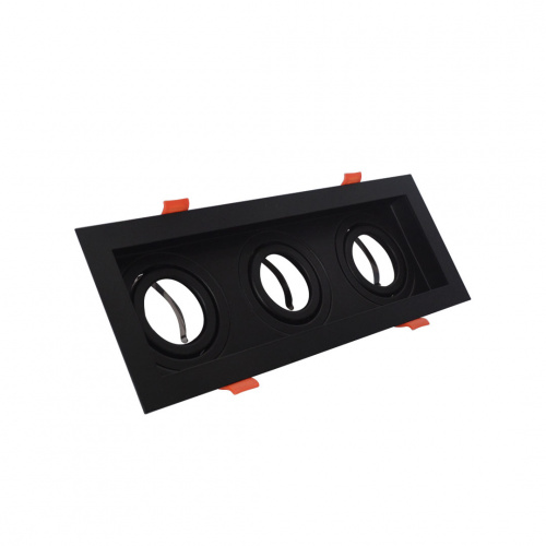 Alphalux Maxima Mr16 Recessed Downlight 3xgu5.3 Square Black