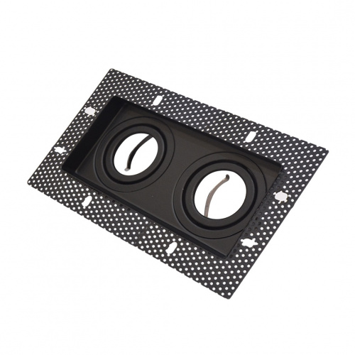 Alphalux Maxima Black Anti Glare Mr16 Recessed Downlight 2xGu10