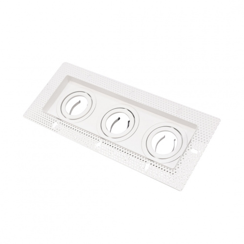 Alphalux Maxima White Anti Glare Mr16 Recessed Downlight 3xGu10