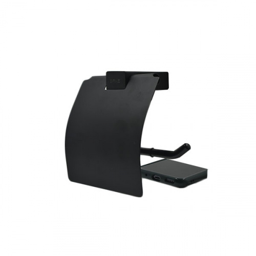 Birke Tissue Holder with  Cover Black