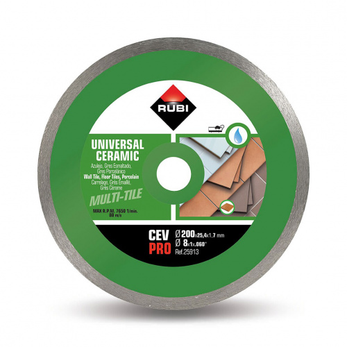 Rubi 32901 Cev 200 Pro Srt Wet Cutting Blade for Ceramic