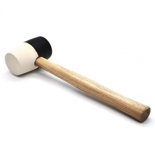 Rubi Black & White Rubber Hammer 17.6 oz. 
