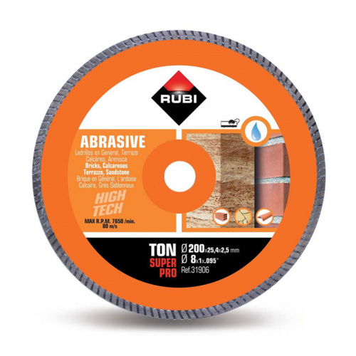 Rubi 31906 Ton 200 8in Super Pro