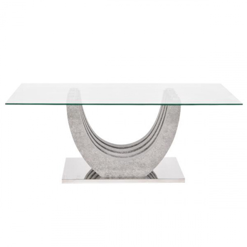 Heim Steve Coffe Table Glass/Mdf 110x60x45cm