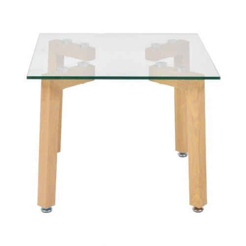 Heim Mee End Table T.Glass/Metal 55x55x41cm