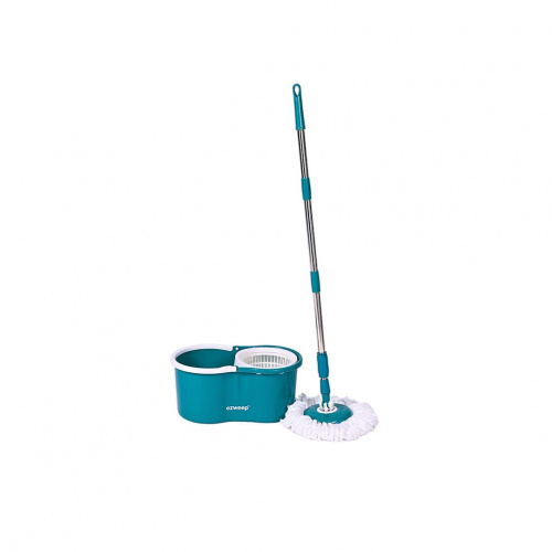 Ezweep Spin Mop with Bucket Teal Blue