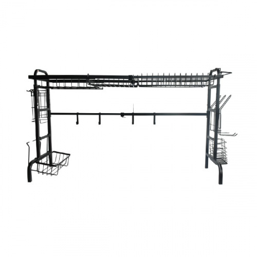 Sefa Over Sink Dish Rack Matte Black 690-990x310x590-680mm