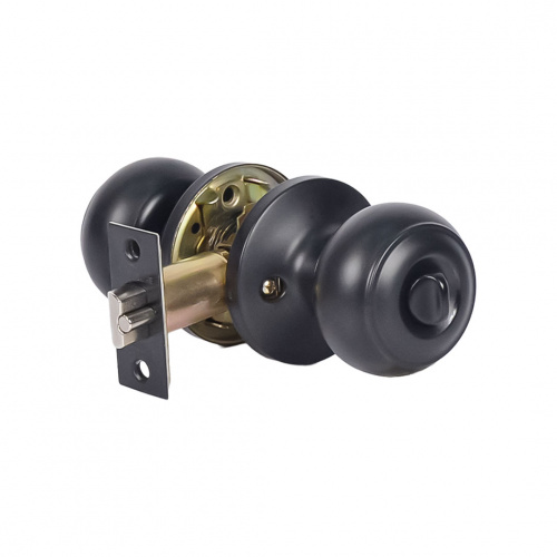 Direct Hardware 609 Series Black Tubular Entrance Lock Door Knob
