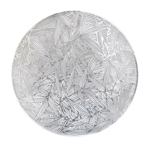 Heim Lov Pvc Round Placemat Silver 38cm