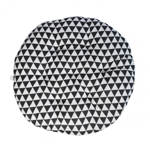 Heim Trisk Round Floor Cushion Black/White 800g/60cm