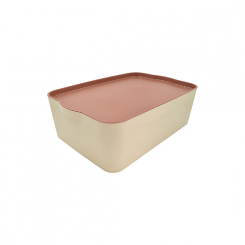 Heim Eske Storage Container with Lid Beige/Brown 14L