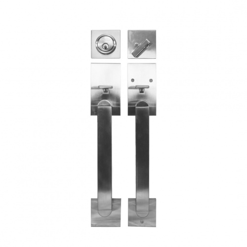 Direct Hardware 1140 Series Satin Nickel Single Cylinder Double Handle Set