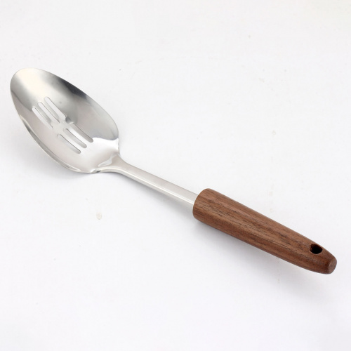 Kessel Trenton Slotted Spoon Wood Handle