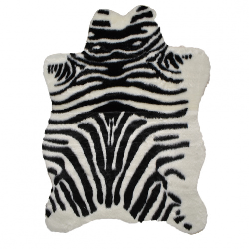 Heim Faux Zebra Skin Fur Rug