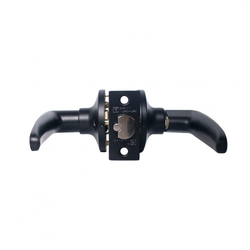Direct Hardware 815 Series Matte Black Tubular Entry Lever Set