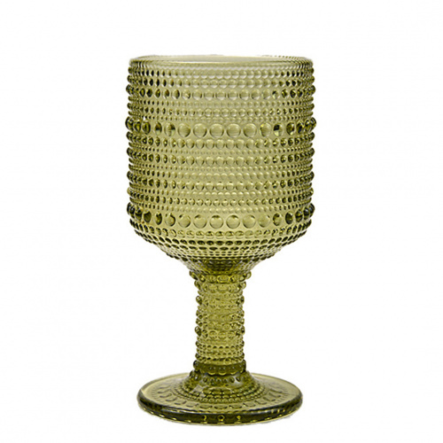 Kessel Tudor Dotted Wine Drinking Glass Green 260ml