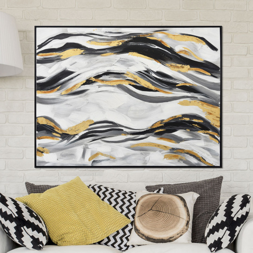 Heim Luxurious Havsvag Oil Painting Wall Decor