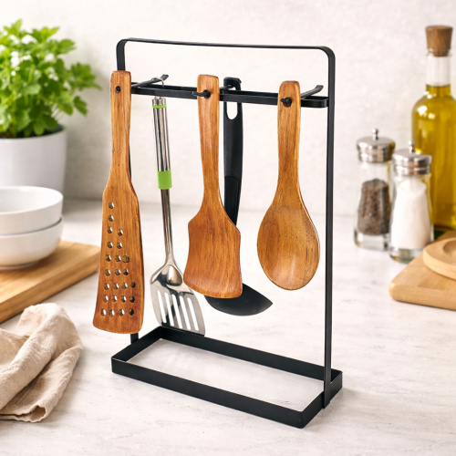 Kessel Phyllis Black Freestanding Utensil Rack