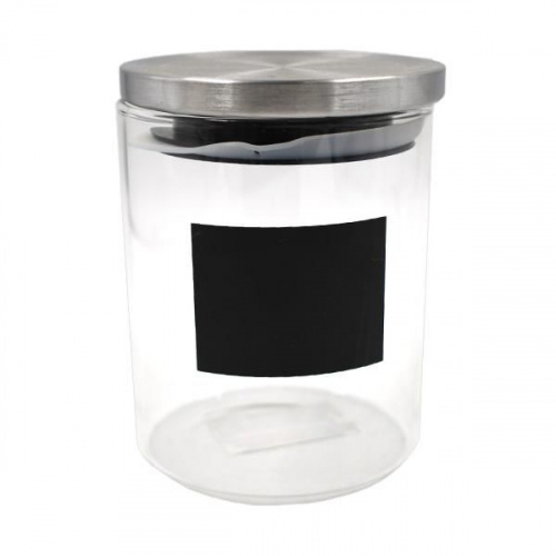 Kessel Glass Jar with Metal Lid