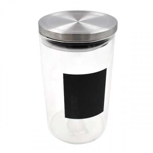 Kessel Glass Jar with Metal Lid