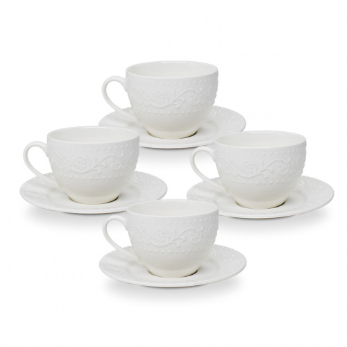 Kessel 4-Piece Cup And Saucer Set