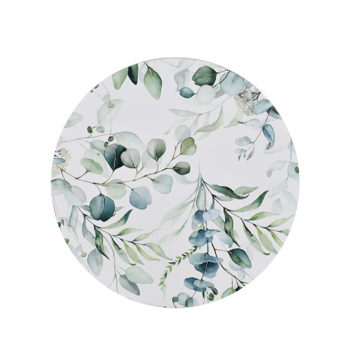 Kessel Kaia Charger Plate with Print Gb23022 Green+White 33cm